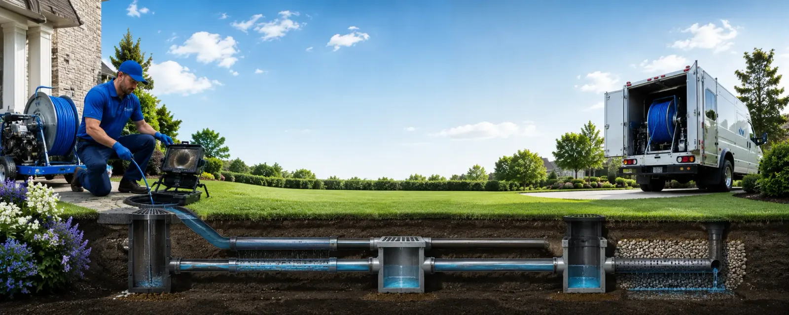 Outdoor drain cleaning information for Kendall, KS